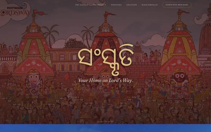 Motwani Lordsway Sanskruti website homepage